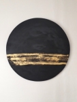 Cliquez sur l'image  DE L'OR SUR LE NOIR , acrylique sur bois , 68cm, 2019 pour la voir en grand - Donaint-Bonave -  DE L'OR SUR LE NOIR , acrylique sur bois , 68cm, 2019